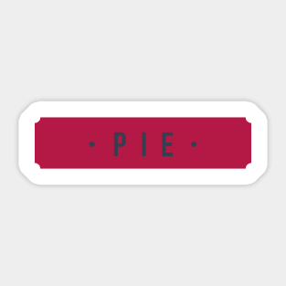 Pie : Sticker